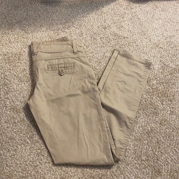 Maurices Khaki Pants Skinny - Picture 1 of 3